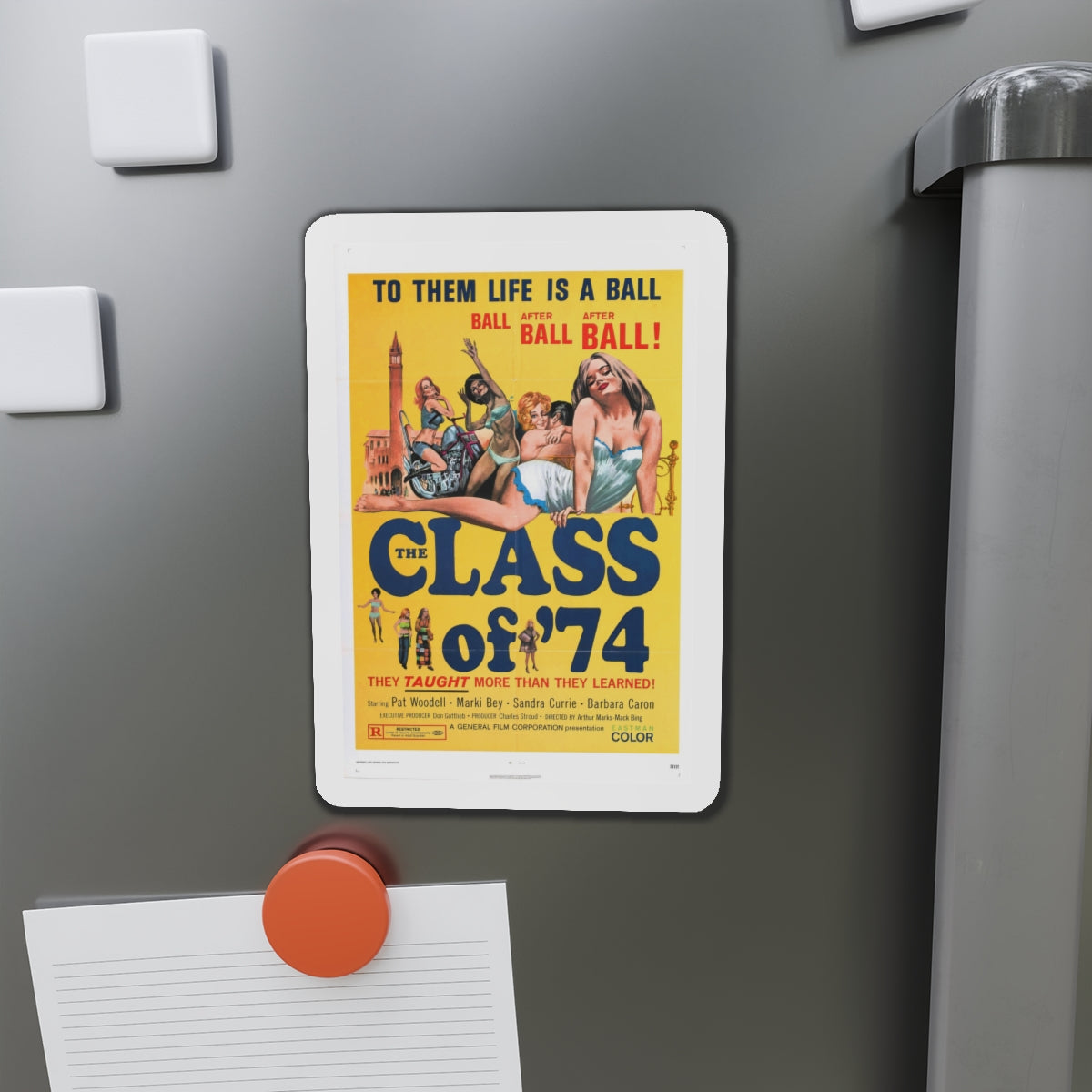 CLASS OF '74 1972 Movie Poster - Die-Cut Magnet-The Sticker Space