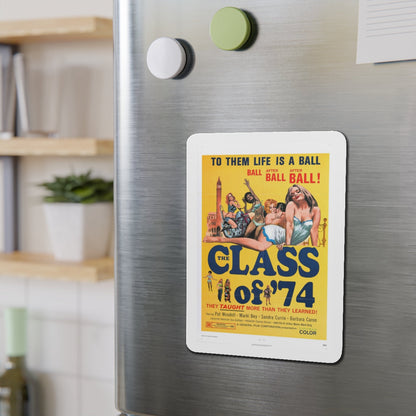 CLASS OF '74 1972 Movie Poster - Die-Cut Magnet-The Sticker Space