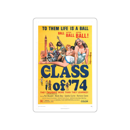 CLASS OF '74 1972 Movie Poster STICKER Vinyl Die-Cut Decal-3 Inch-The Sticker Space