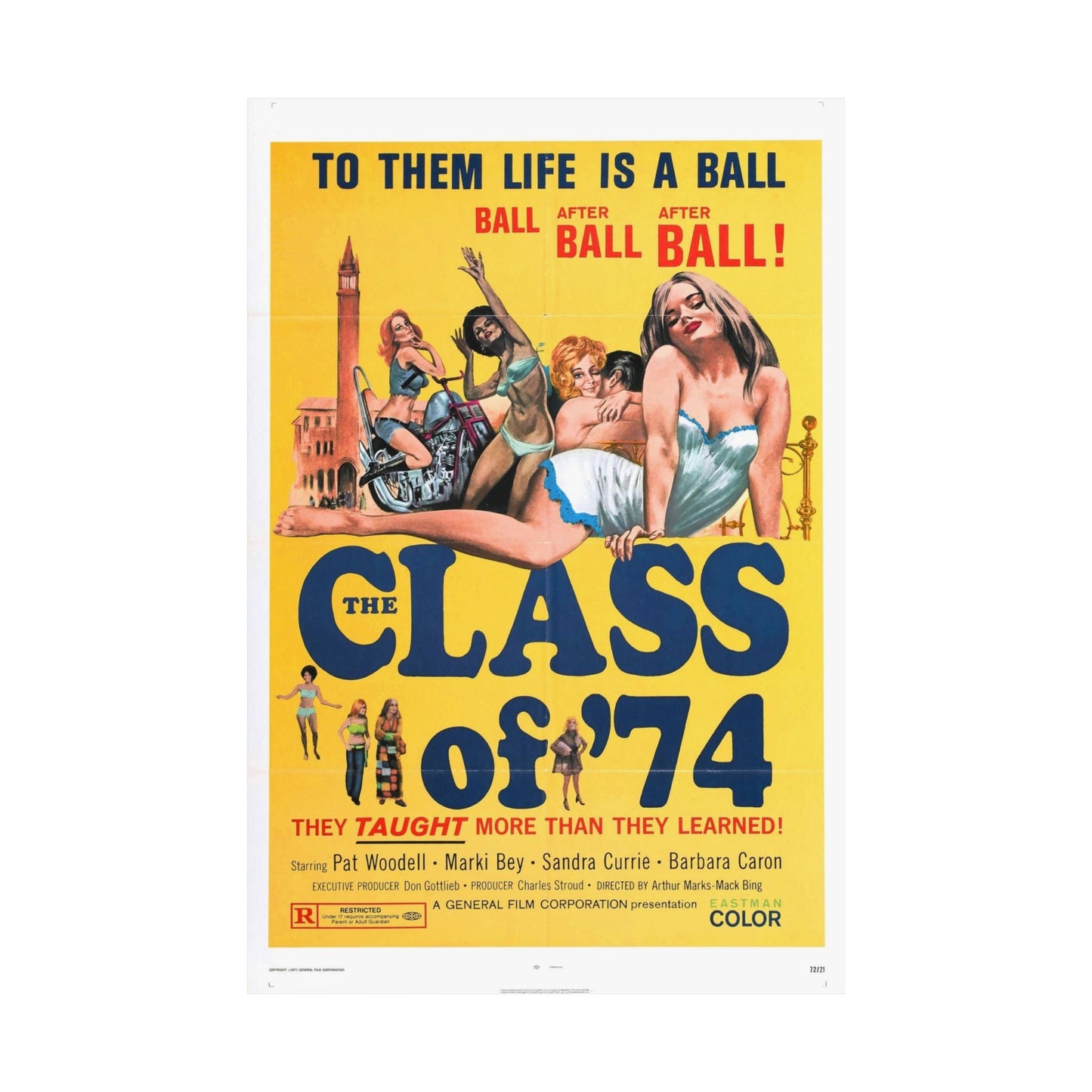 CLASS OF '74 1972 - Paper Movie Poster-The Sticker Space