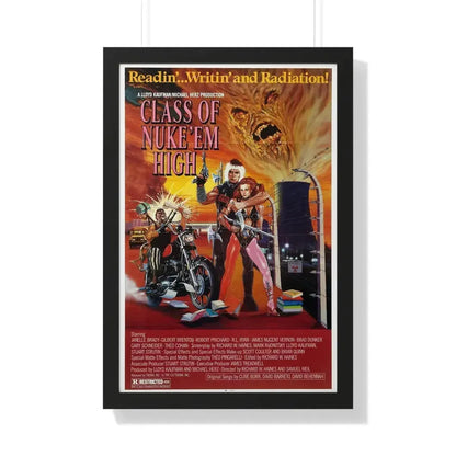 CLASS OF NUKE'EM HIGH 1986 - Framed Movie Poster 20" x 30" Black - The Sticker Space