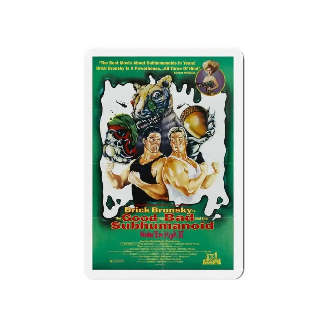 CLASS OF NUKE'EM HIGH 3 1994 Movie Poster - Refrigerator Magnet - The Sticker Space