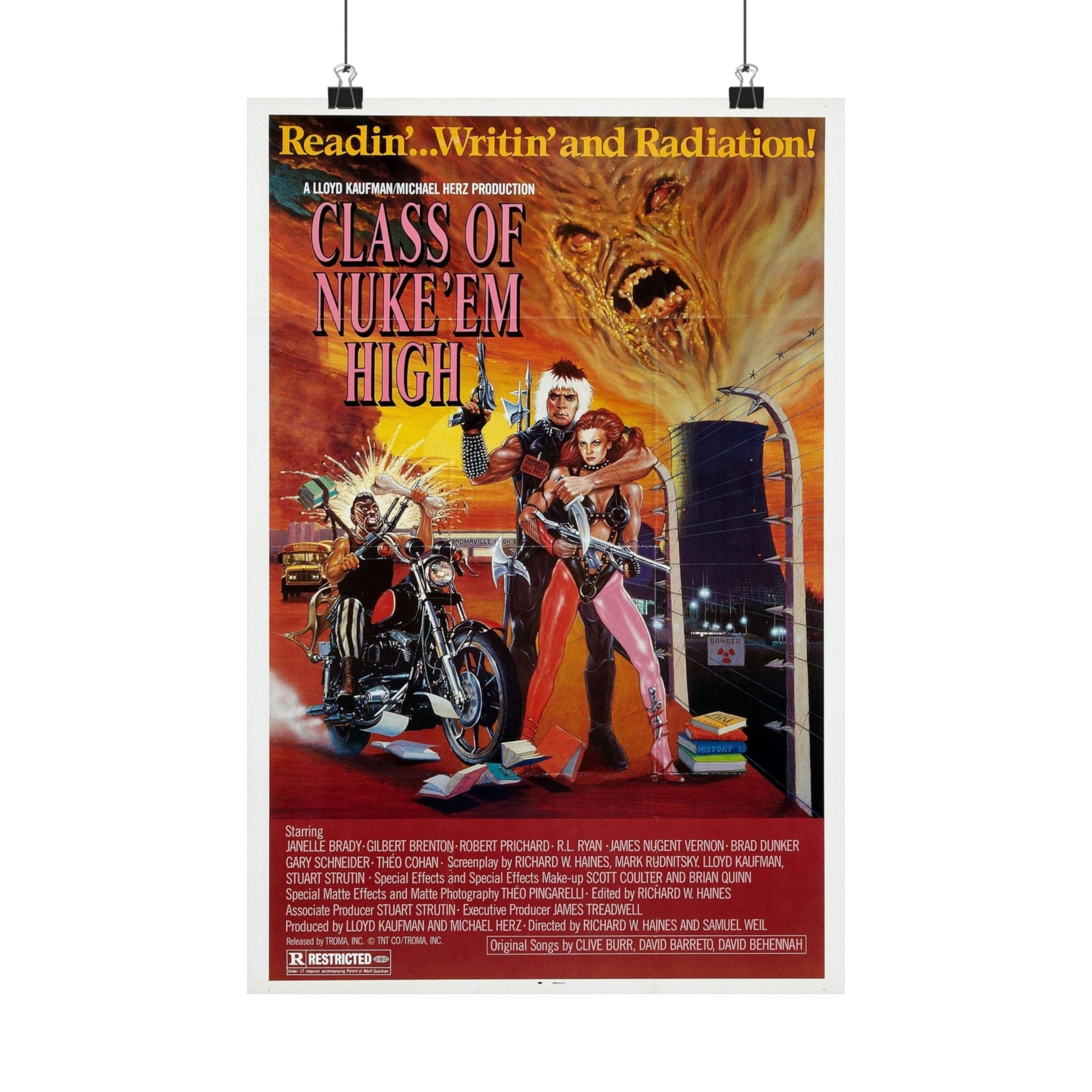 CLASS OF NUKE'EM HIGH 1986 - Paper Movie Poster-12″ x 18″-The Sticker Space