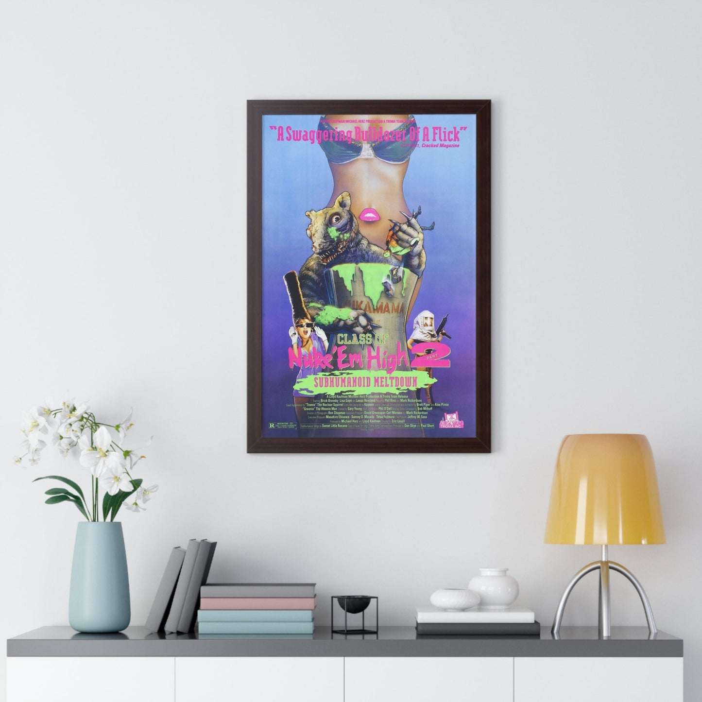 CLASS OF NUKE'EM HIGH 2 SUBHUMANOID MELTDOWN 1991 - Framed Movie Poster-The Sticker Space