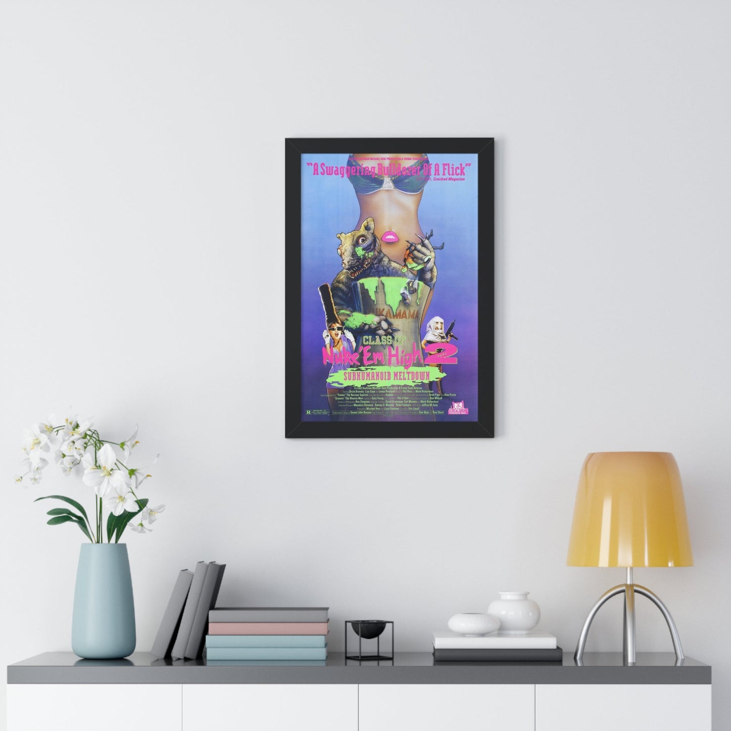 CLASS OF NUKE'EM HIGH 2 SUBHUMANOID MELTDOWN 1991 - Framed Movie Poster-The Sticker Space