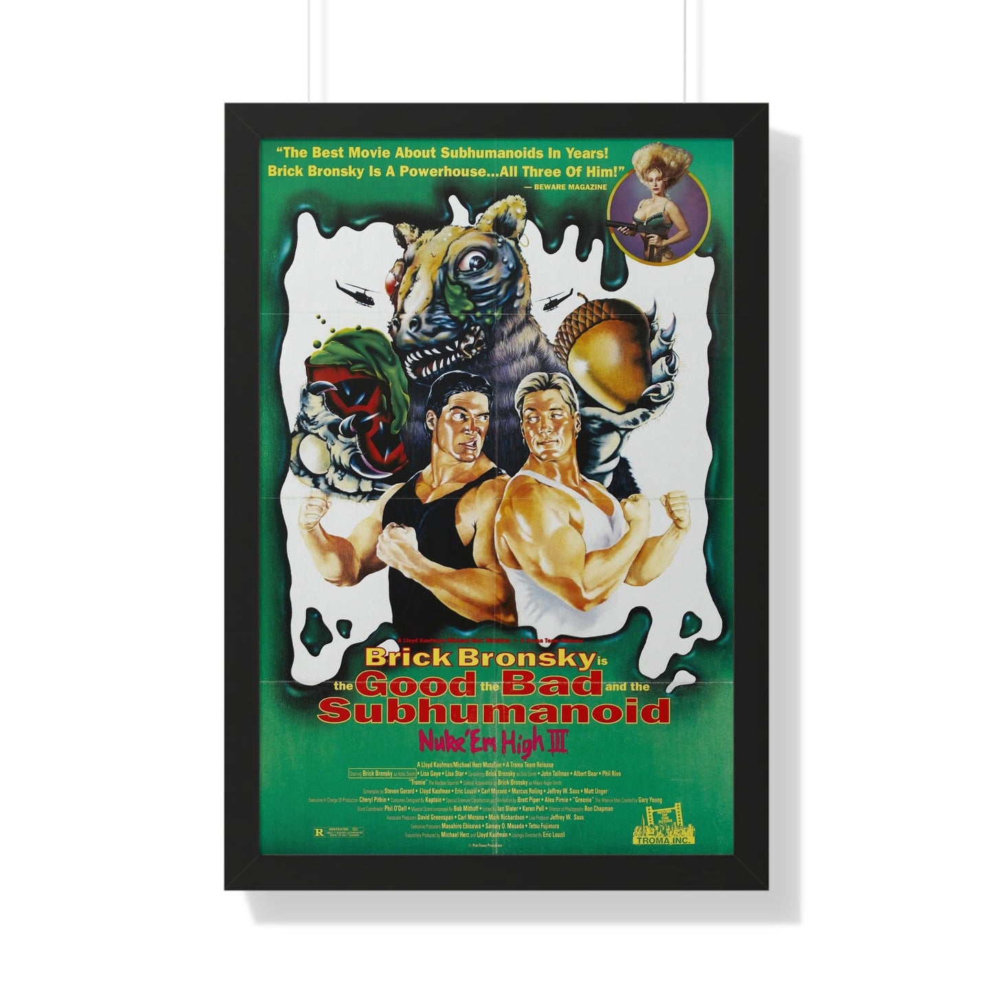 CLASS OF NUKE'EM HIGH 3 1994 - Framed Movie Poster-20" x 30"-The Sticker Space