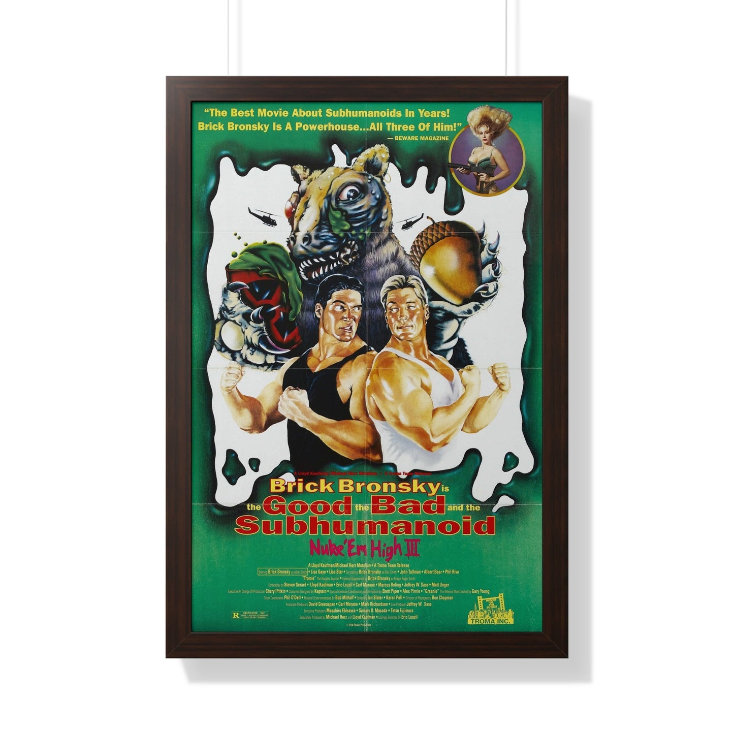 CLASS OF NUKE'EM HIGH 3 1994 - Framed Movie Poster-20" x 30"-The Sticker Space