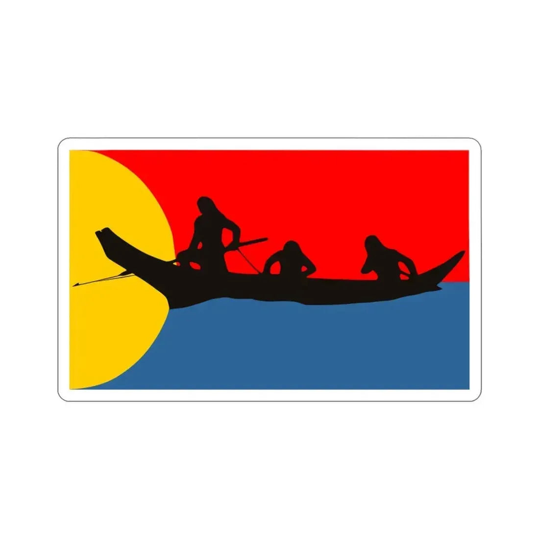 Clatsop Fribe of Oregon and Washington Flag STICKER Vinyl Die-Cut Decal 3 Inch - The Sticker Space