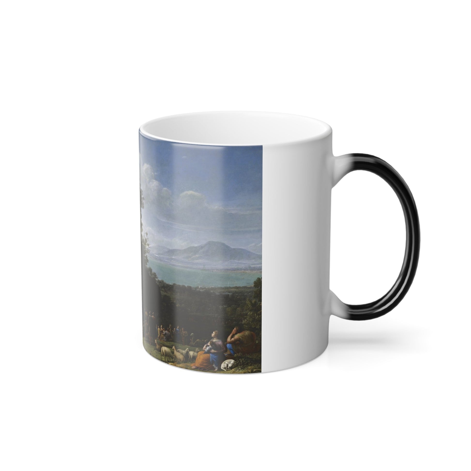 Claude Lorrain (c1604-1682) The Sermon on the Mount - Oil on Canvas c1656 - Color Changing Mug 11oz-11oz-The Sticker Space