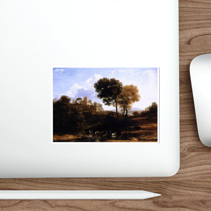 CLAUDE LORRAIN - Landscape with Shepherds (Artwork) STICKER Vinyl Die-Cut Decal-The Sticker Space