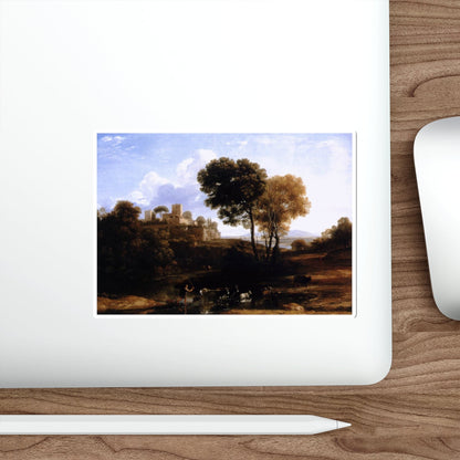 CLAUDE LORRAIN - Landscape with Shepherds (Artwork) STICKER Vinyl Die-Cut Decal-The Sticker Space