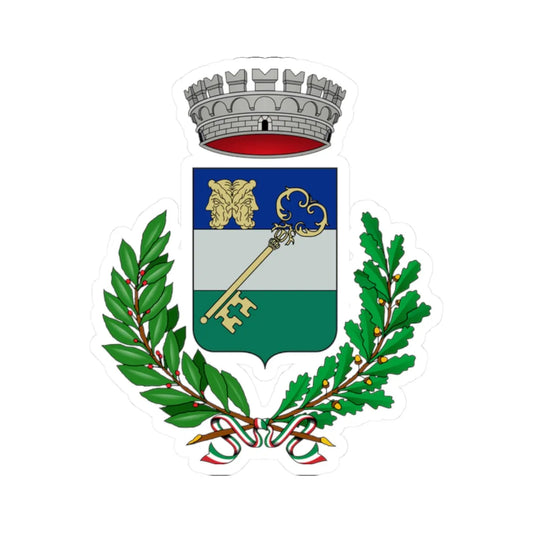 Claviere-Stemma (Italy) (Coat of Arms) STICKER Vinyl Kiss-Cut Decal 2 Inch White - The Sticker Space