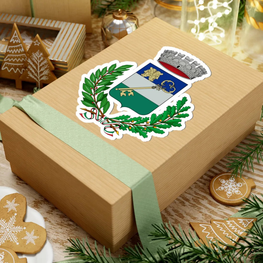 Claviere-Stemma (Italy) (Coat of Arms) STICKER Vinyl Kiss-Cut Decal - The Sticker Space