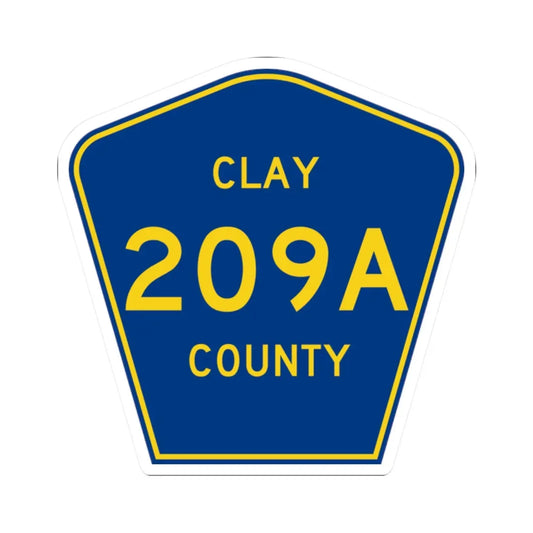Clay County 209A (Florida) (Road Sign) STICKER Vinyl Kiss-Cut Decal 2 Inch White - The Sticker Space