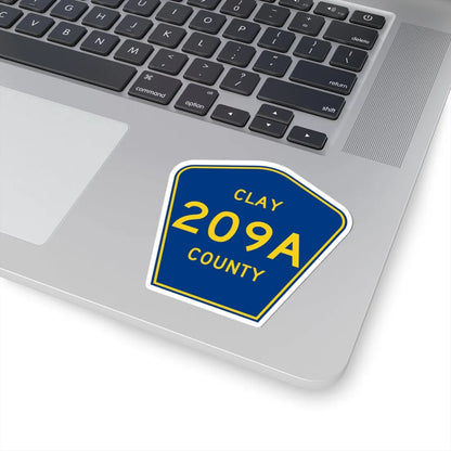 Clay County 209A (Florida) (Road Sign) STICKER Vinyl Kiss-Cut Decal - The Sticker Space