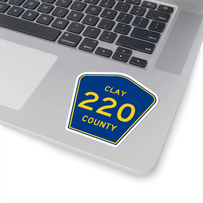 Clay County 220 (Florida) (Road Sign) STICKER Vinyl Kiss-Cut Decal - The Sticker Space