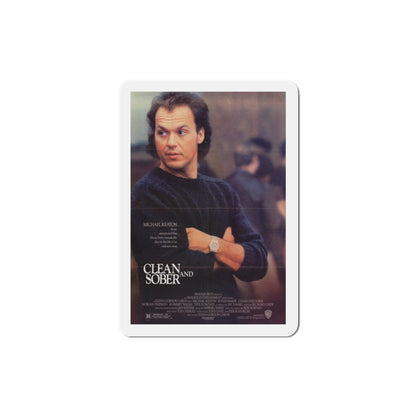 Clean and Sober 1988 Movie Poster Die-Cut Magnet-3" x 3"-The Sticker Space