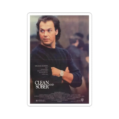 Clean and Sober 1988 Movie Poster STICKER Vinyl Die-Cut Decal - The Sticker Space