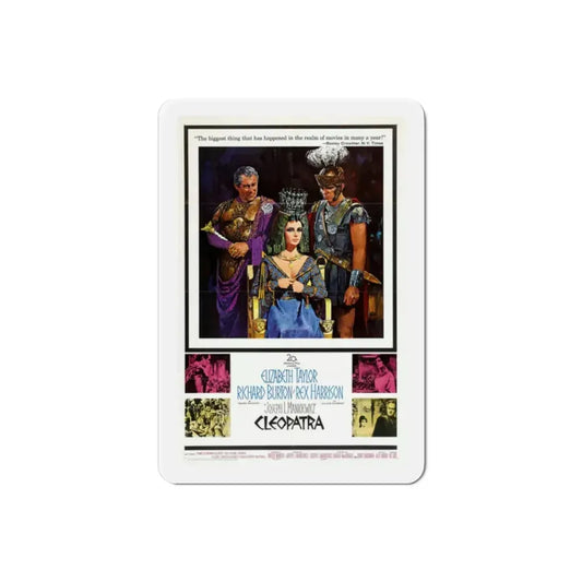 Cleopatra 1963 Movie Poster Refrigerator Magnet 2 Inch - The Sticker Space