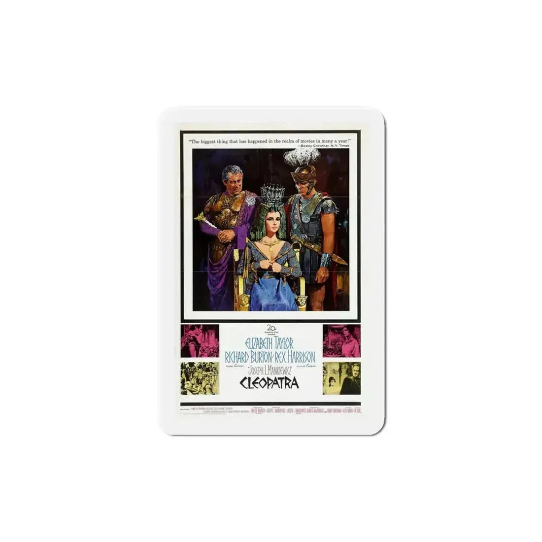 Cleopatra 1963 Movie Poster Refrigerator Magnet - The Sticker Space