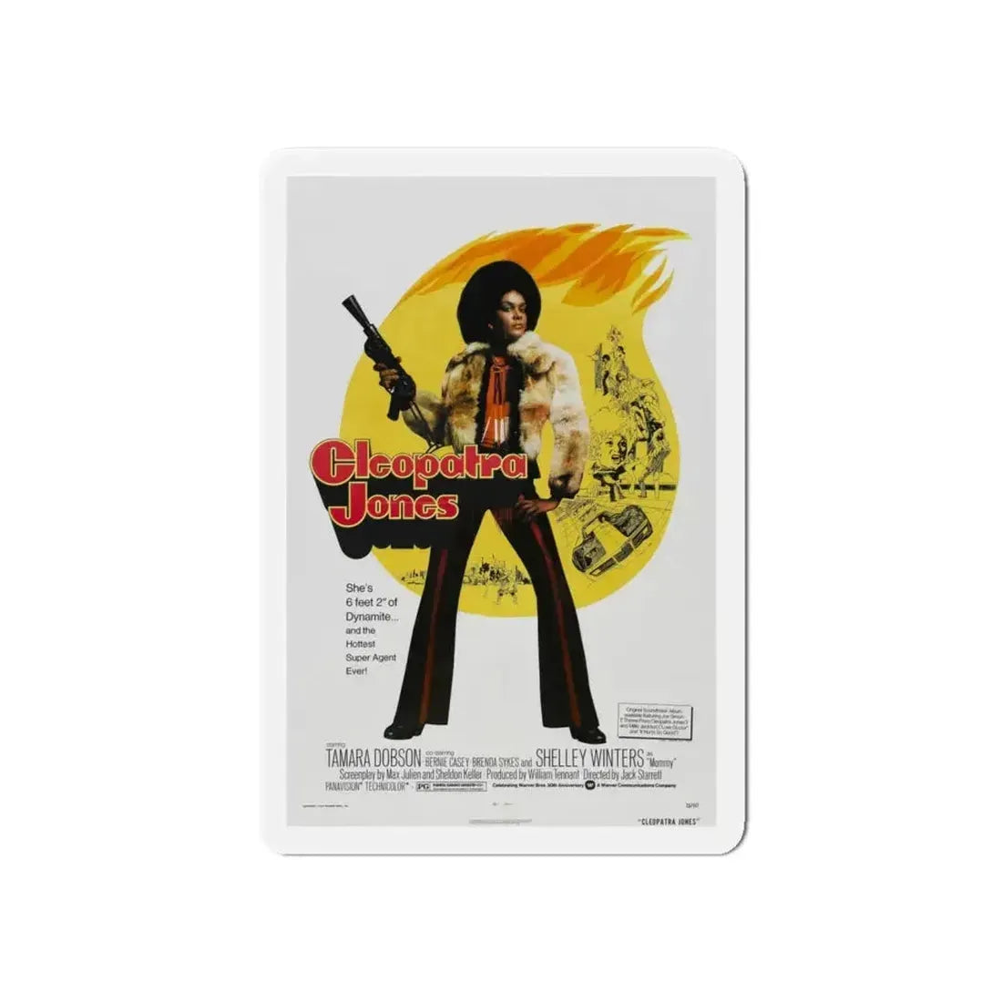 CLEOPATRA JONES 1973 Movie Poster - Refrigerator Magnet - The Sticker Space