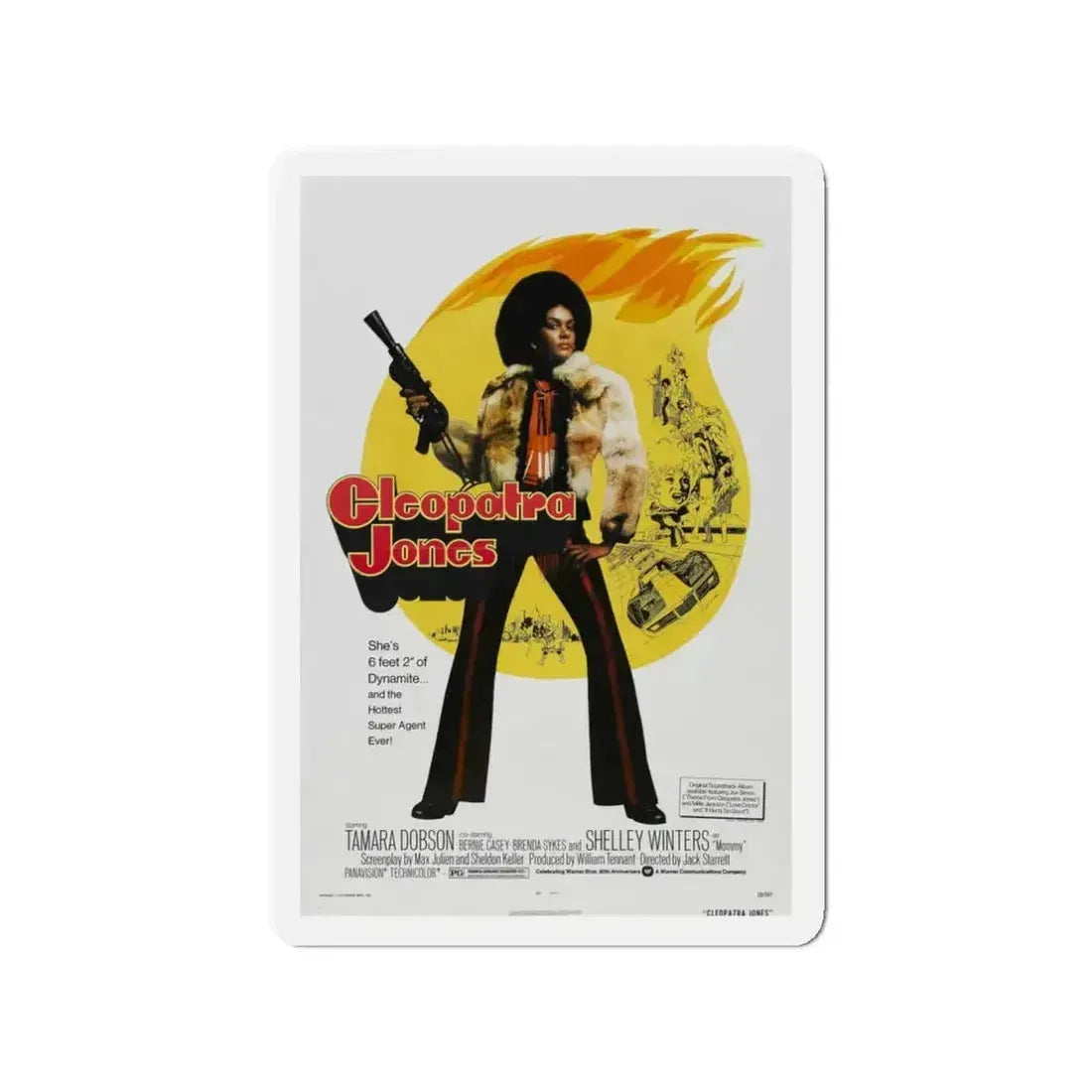 CLEOPATRA JONES 1973 Movie Poster - Refrigerator Magnet - The Sticker Space