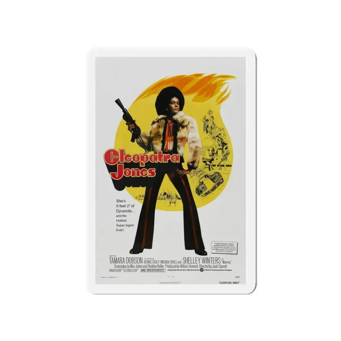 CLEOPATRA JONES 1973 Movie Poster - Refrigerator Magnet - The Sticker Space