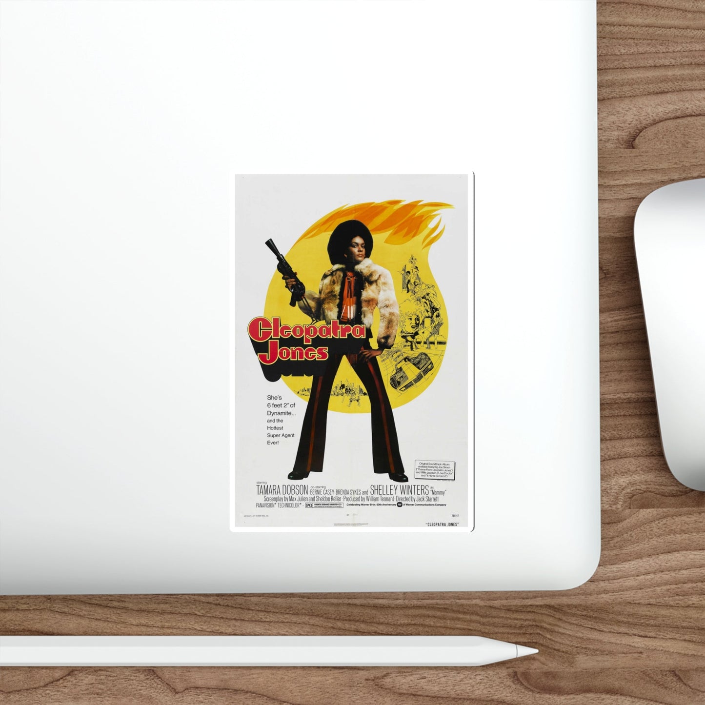 CLEOPATRA JONES 1973 Movie Poster STICKER Vinyl Die-Cut Decal-The Sticker Space