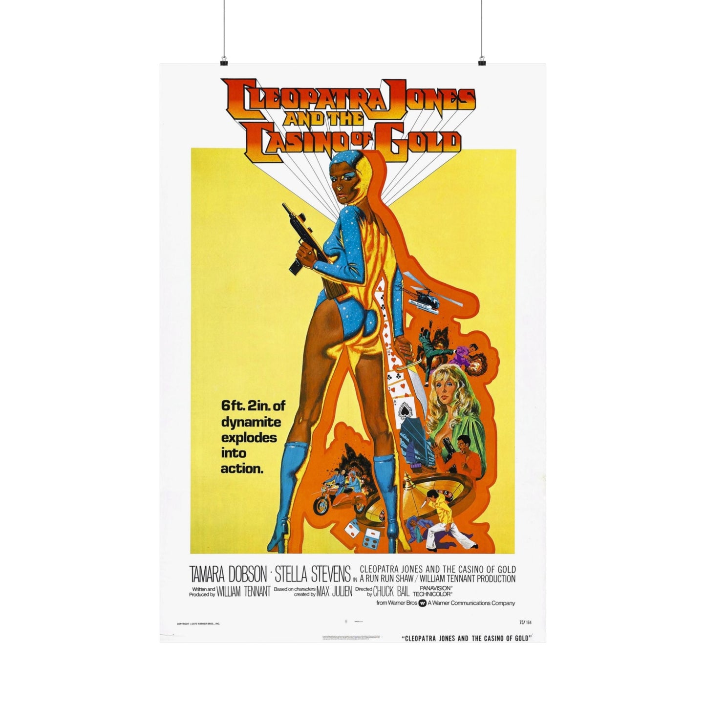 CLEOPATRA JONES AND THE CASINO OF GOLD 1975 - Paper Movie Poster-36" x 54"-The Sticker Space