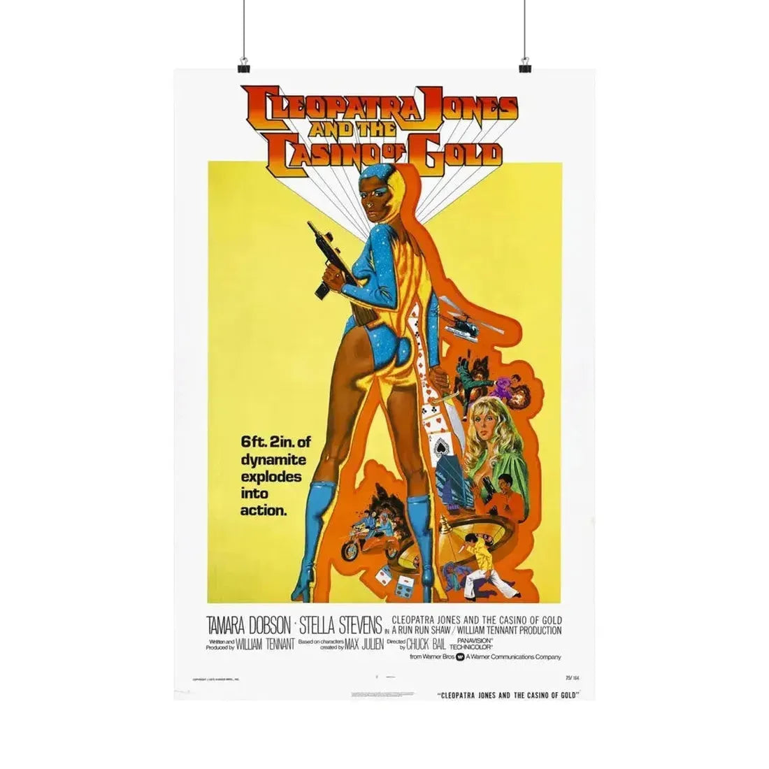 CLEOPATRA JONES AND THE CASINO OF GOLD 1975 - Paper Movie Poster - The Sticker Space