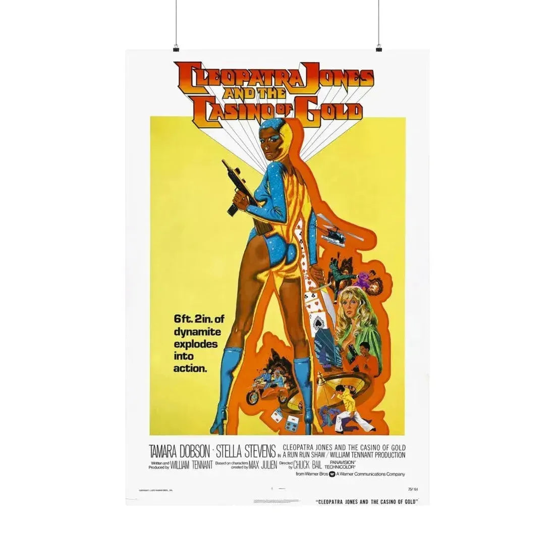 CLEOPATRA JONES AND THE CASINO OF GOLD 1975 - Paper Movie Poster - The Sticker Space