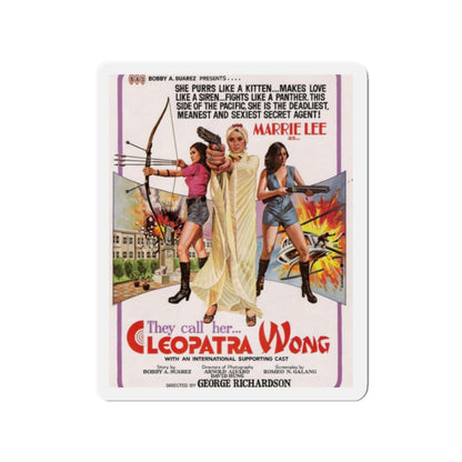 CLEOPATRA WONG 1978 Movie Poster - Die-Cut Magnet-2" x 2"-The Sticker Space