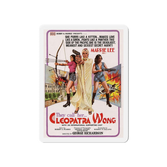 CLEOPATRA WONG 1978 Movie Poster - Die-Cut Magnet-6 × 6"-The Sticker Space