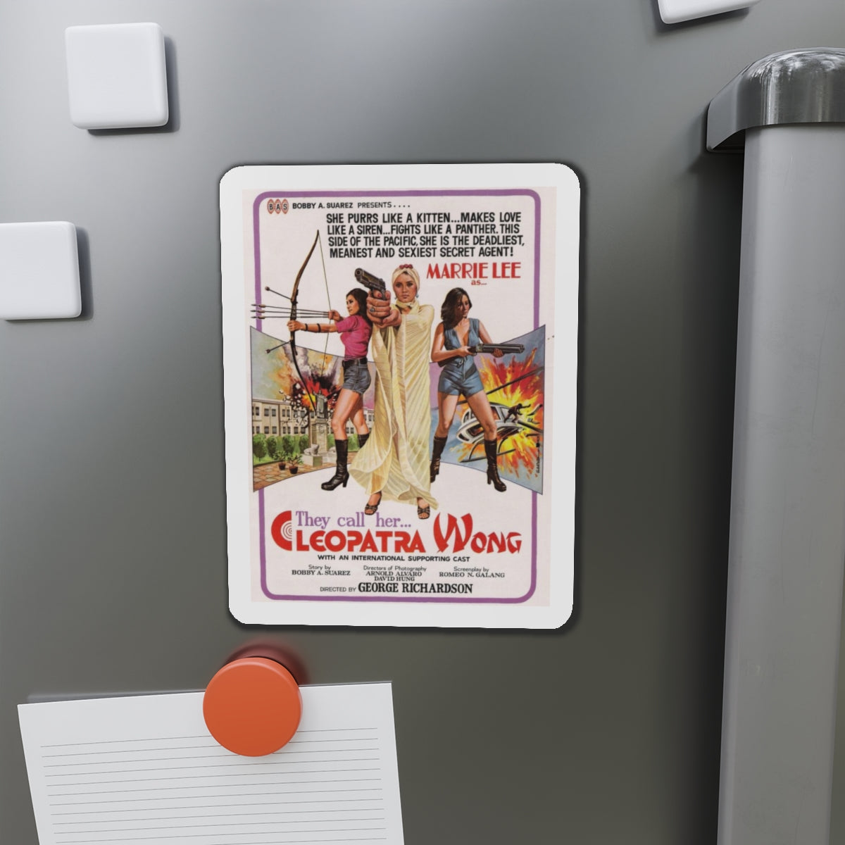 CLEOPATRA WONG 1978 Movie Poster - Die-Cut Magnet-The Sticker Space