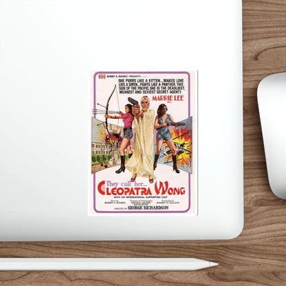 CLEOPATRA WONG 1978 Movie Poster STICKER Vinyl Die-Cut Decal-The Sticker Space