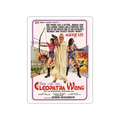 CLEOPATRA WONG 1978 Movie Poster STICKER Vinyl Die-Cut Decal 6 Inch - The Sticker Space