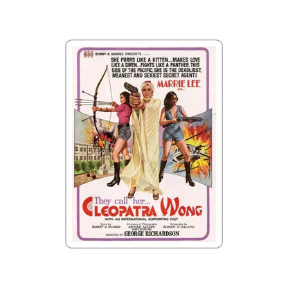 CLEOPATRA WONG 1978 Movie Poster STICKER Vinyl Die-Cut Decal - The Sticker Space