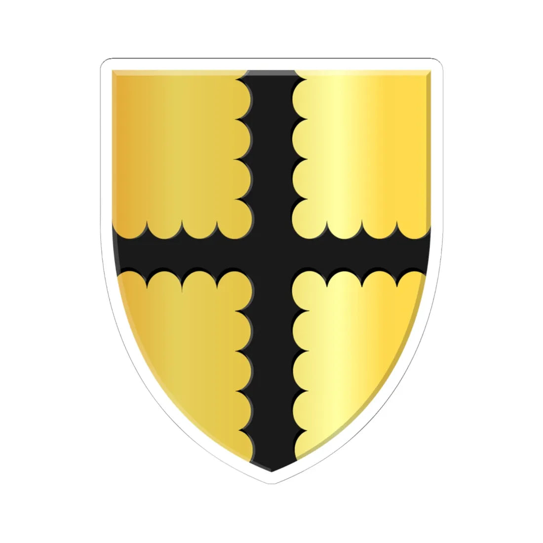 Clermont Thiminster-Clermont wapen (Belgium) (Coat of Arms) STICKER Vinyl Kiss-Cut Decal 6 Inch White - The Sticker Space