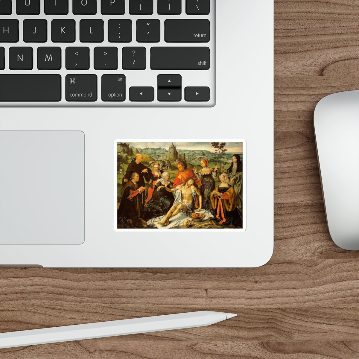 CLEVE, Joos van - Altarpiece of the Lamentation (central) (Artwork) STICKER Vinyl Die-Cut Decal-The Sticker Space