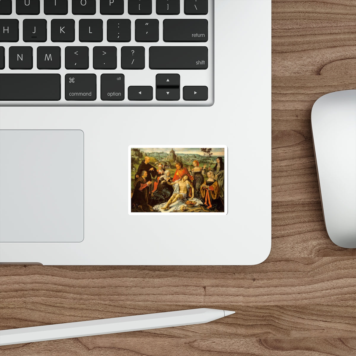 CLEVE, Joos van - Altarpiece of the Lamentation (central) (Artwork) STICKER Vinyl Die-Cut Decal-The Sticker Space