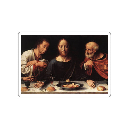 CLEVE, Joos van - Altarpiece of the Lamentation (detail) (Artwork) STICKER Vinyl Die-Cut Decal-White-The Sticker Space