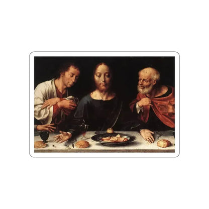 CLEVE, Joos van - Altarpiece of the Lamentation (detail) (Artwork) STICKER Vinyl Die-Cut Decal White Die-Cut 3 Inch - The Sticker Space