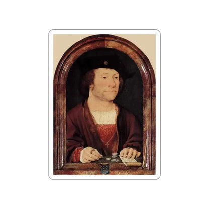 CLEVE, Joos van - Portrait of Anthonis van Hilten (Artwork) STICKER Vinyl Die-Cut Decal White Die-Cut 2 Inch - The Sticker Space