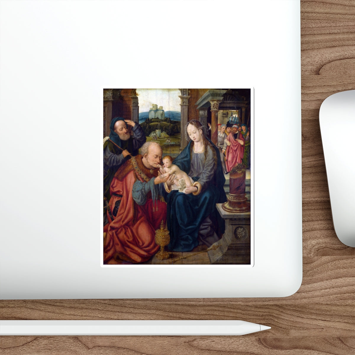 CLEVE, Joos van - The Adoration of the Kings (Artwork) STICKER Vinyl Die-Cut Decal-The Sticker Space