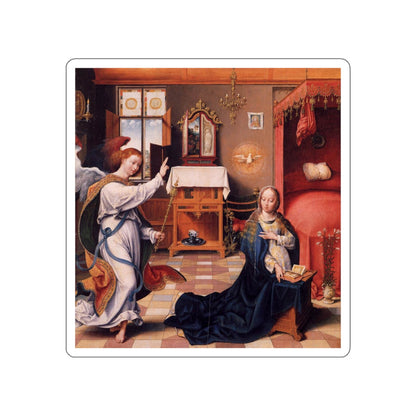 CLEVE, Joos van - The Annunciation (Artwork) STICKER Vinyl Die-Cut Decal-White-The Sticker Space