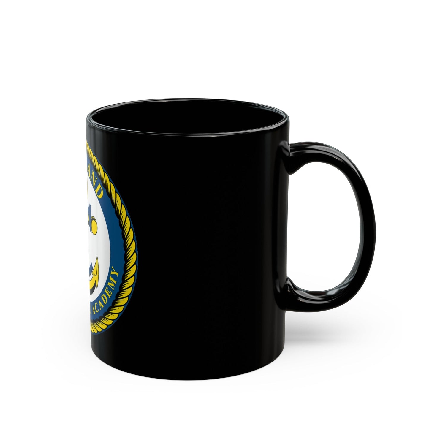 Cleveland Junior Naval Academy (U.S. Navy) Black Coffee Mug-The Sticker Space