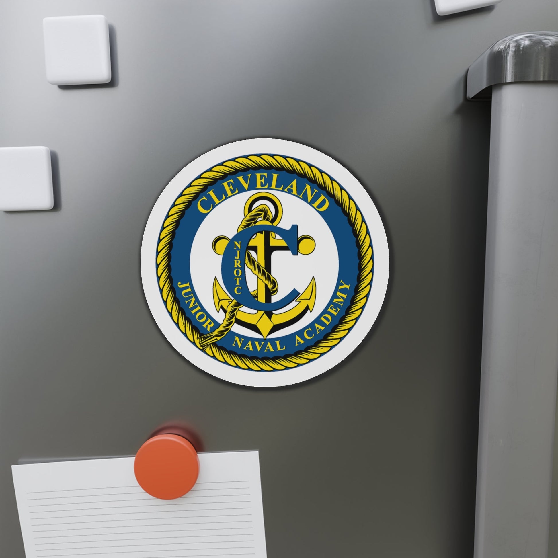 Cleveland Junior Naval Academy (U.S. Navy) Die-Cut Magnet-The Sticker Space