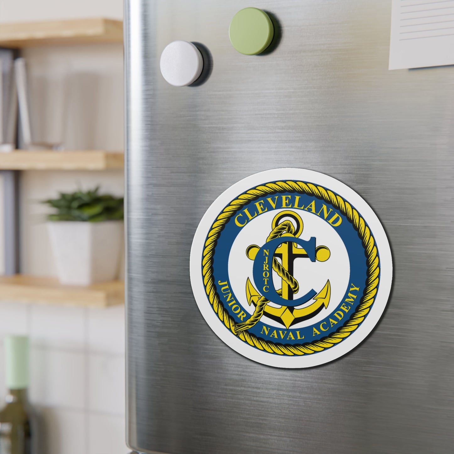 Cleveland Junior Naval Academy (U.S. Navy) Die-Cut Magnet-The Sticker Space