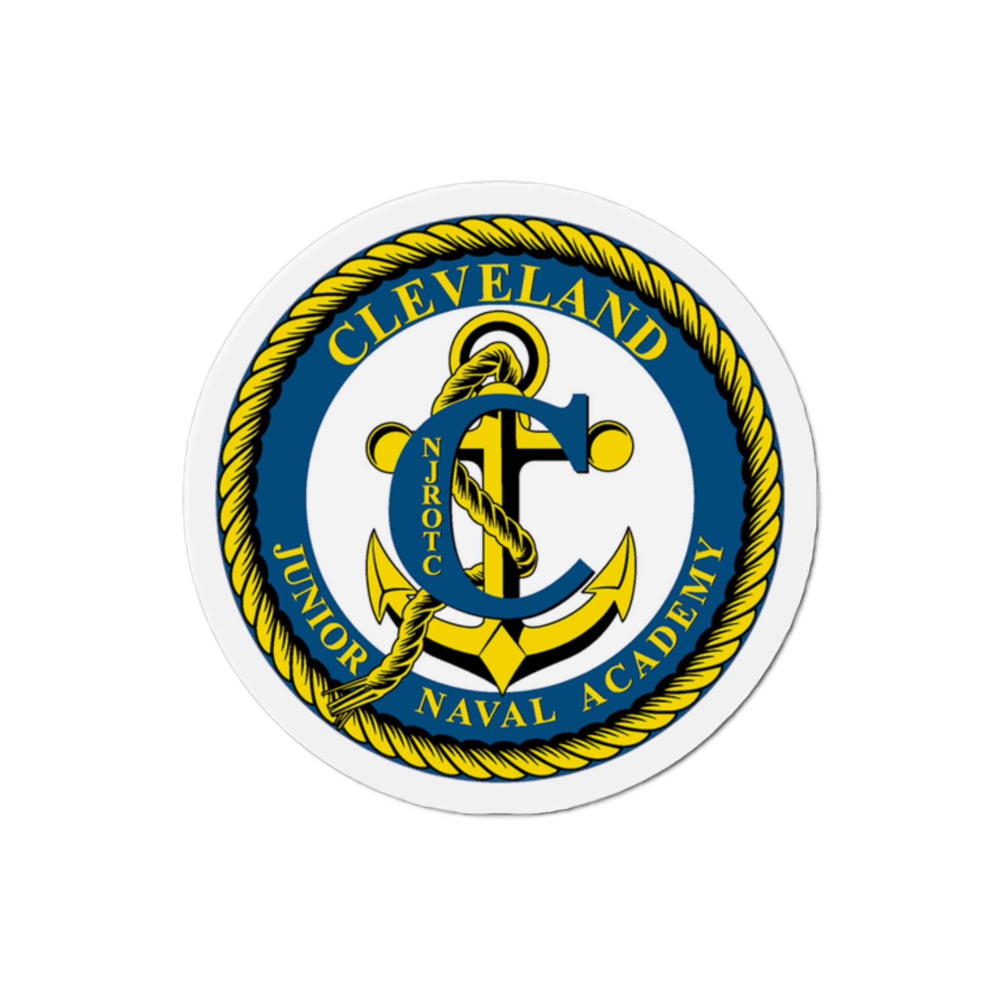 Cleveland Junior Naval Academy (U.S. Navy) Die-Cut Magnet-2" x 2"-The Sticker Space