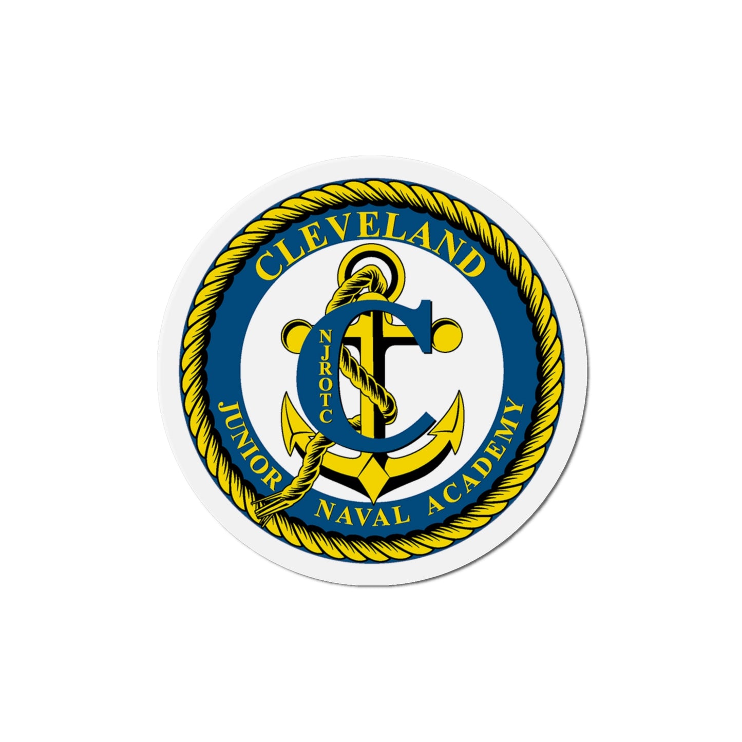 Cleveland Junior Naval Academy (U.S. Navy) Die-Cut Magnet-5" x 5"-The Sticker Space